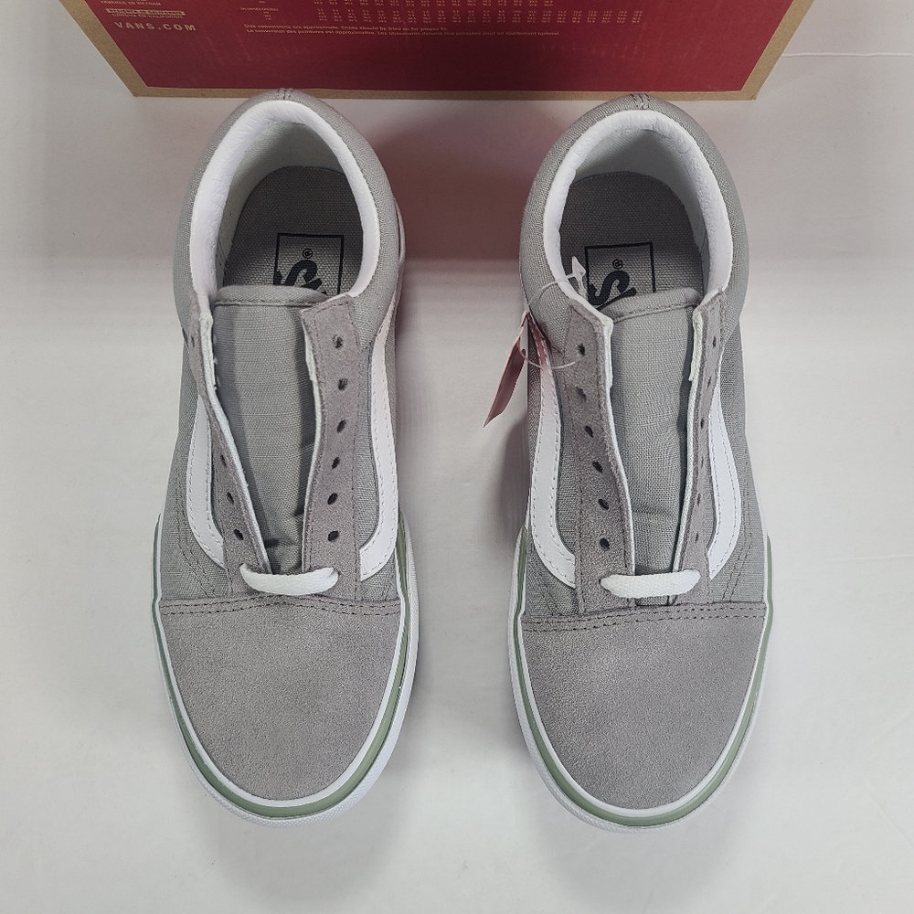 Vans Old Skool Stacked Platform Pastel Drizzle True White Sneakers Women Size 5 - Picture 2 of 12